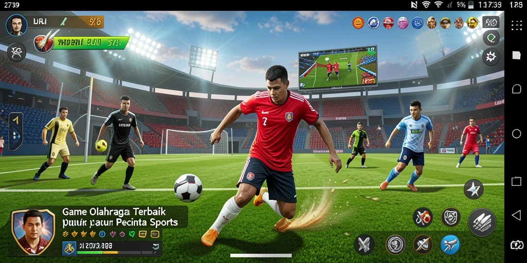 Tampilan gameplay olahraga yang intens dan menarik dari 2739.