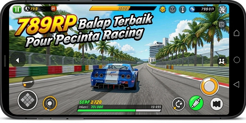 Tangkapan layar dari gameplay 789RP yang menampilkan aksi balap seru.