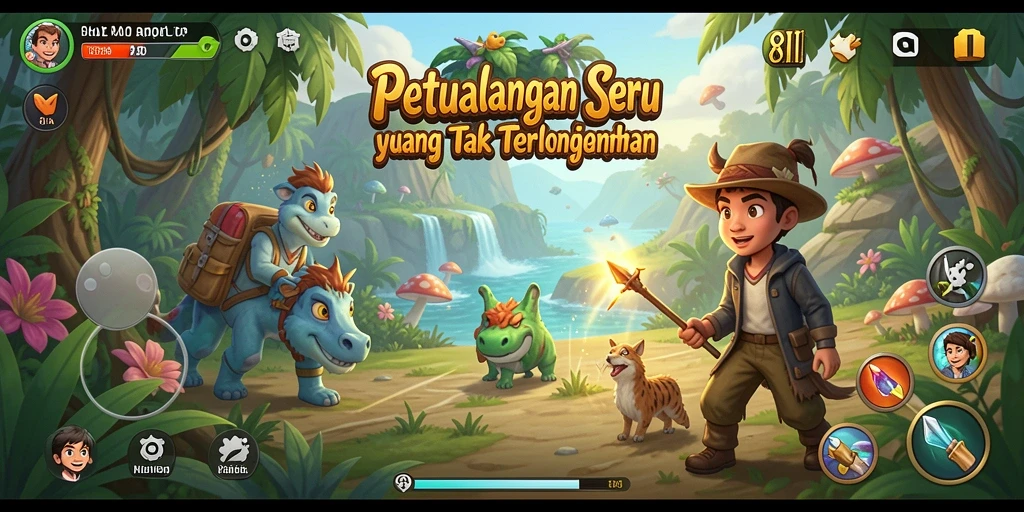 Screenshot utama 8II menunjukkan gameplay seru dalam petualangan.