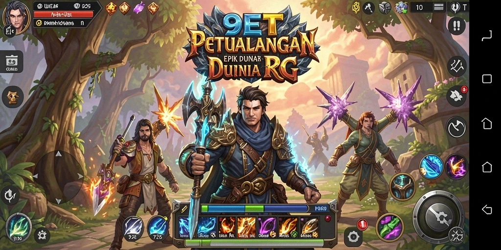 Tangkapan layar memberikan gambaran mendalam tentang aksi dan grafis <strong>9ET</strong> dalam gameplay RPG.