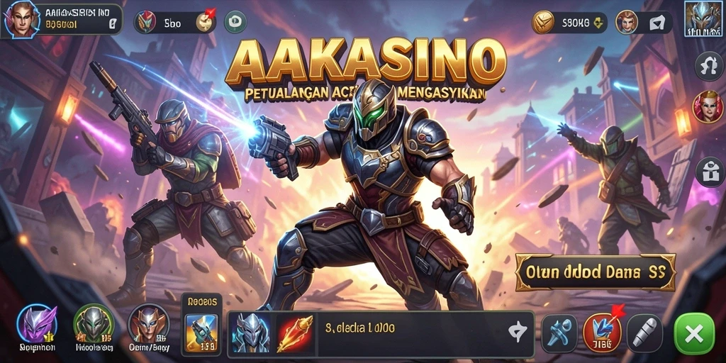 Screenshot AAKASINO menampilkan aksi seru dalam gameplay yang menantang.