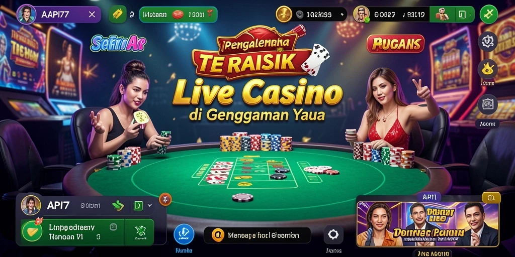 Tampilan gameplay API77 yang memukau dan interaktif di Live Casino.