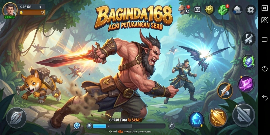 Tampilan aksi seru dalam gameplay BAGINDA168.