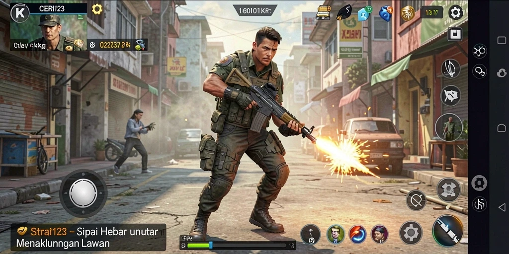Tampilan gameplay menarik dari CERI123 dengan strategi yang mendalam.