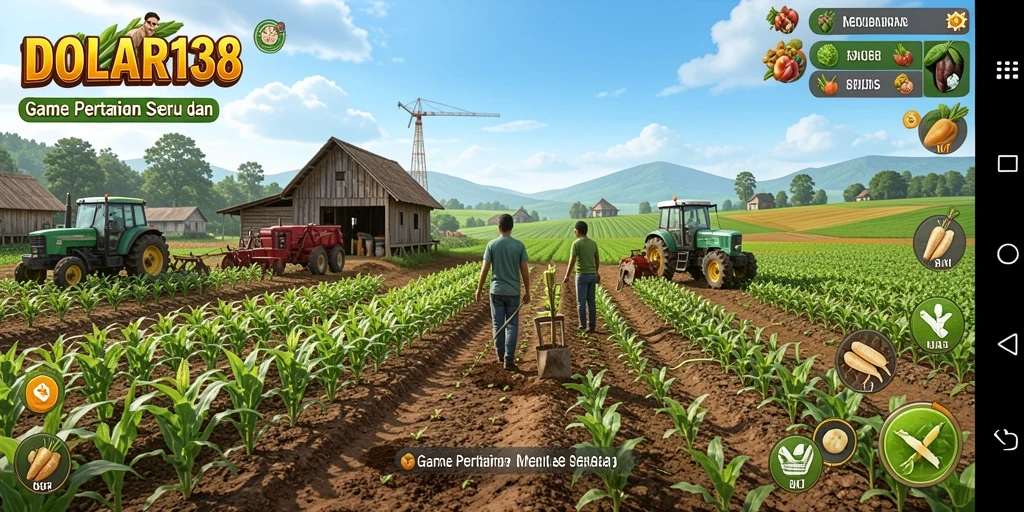 Screenshot gameplay DOLAR138 menampilkan suasana pertanian yang ikonik.