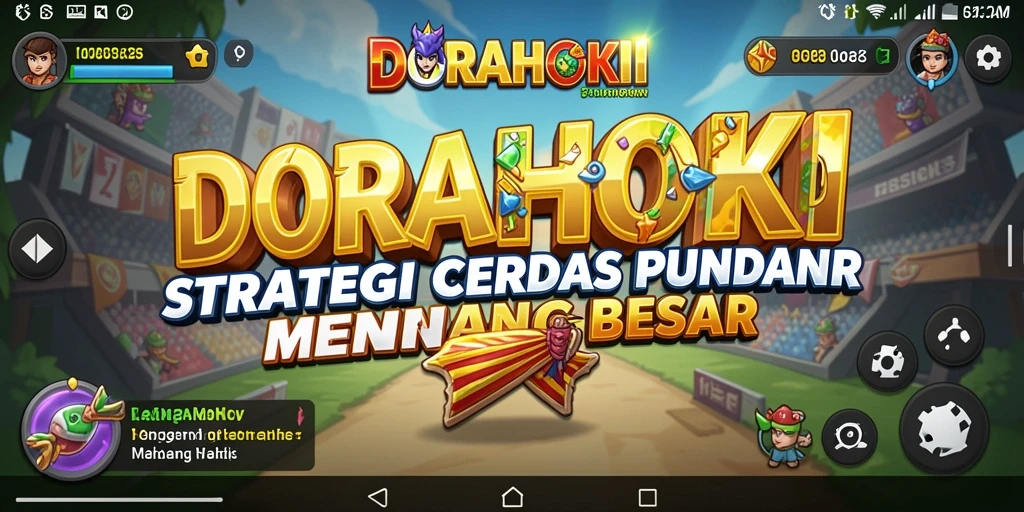 Tampilan gameplay menarik dari DORAHOKI yang penuh strategi.
