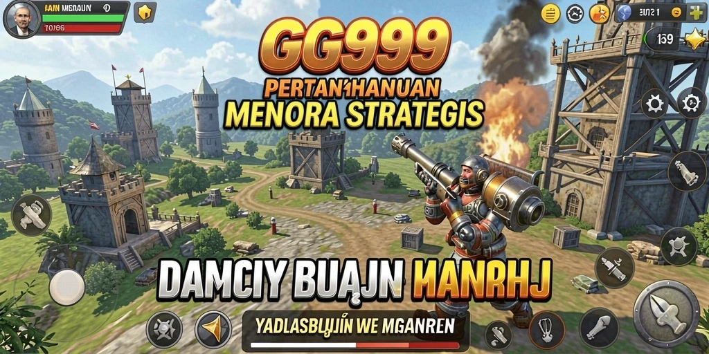 Gameplay GG999 yang menegangkan dalam strategi Tower Defense.