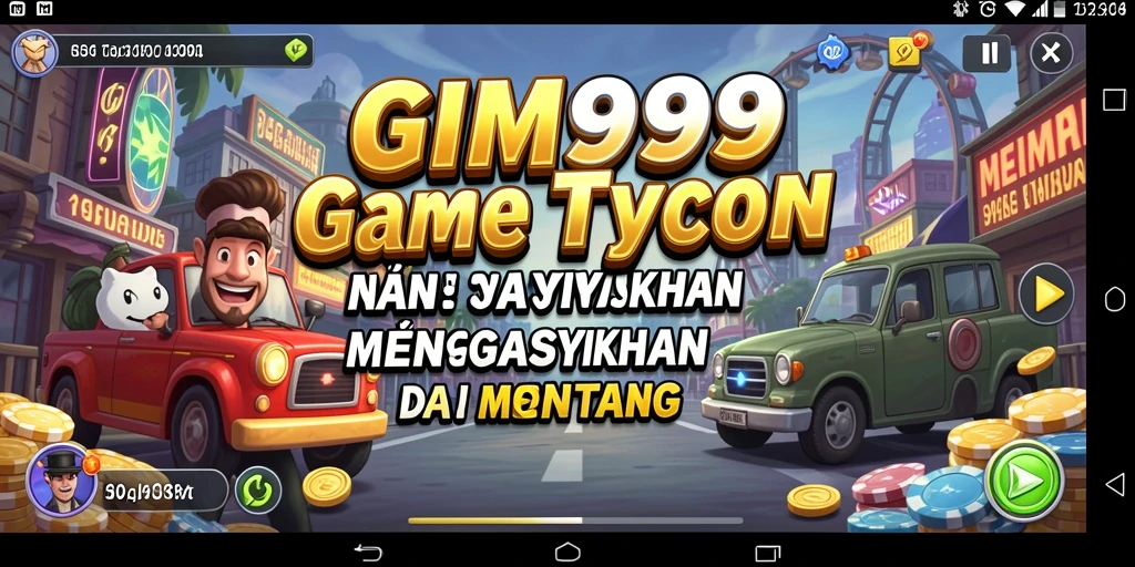 Tampilan gameplay GIM999 yang mendebarkan dalam dunia Tycoon.