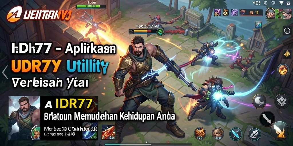 Tampilan utama IDR77 dengan antarmuka aplikasi Utility yang menarik dan fungsional.