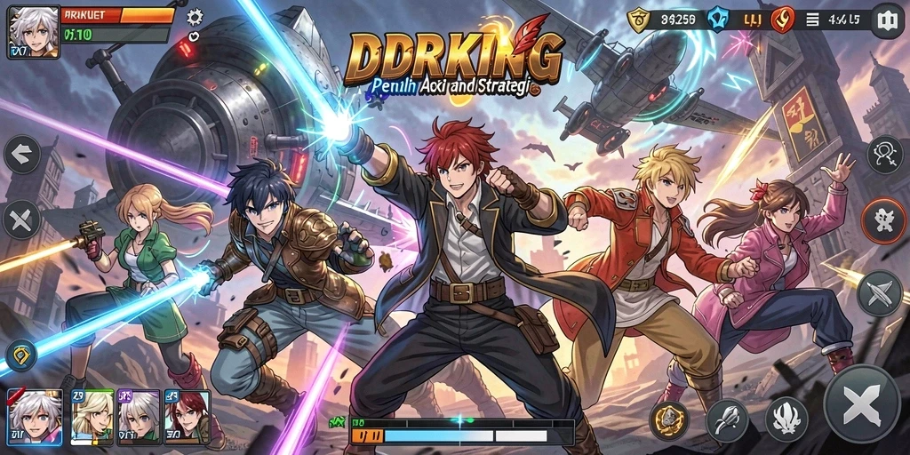 Screenshot mendebarkan dari gameplay <strong>IDRKING</strong> yang penuh aksi.