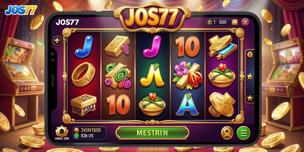 Tampilan menarik dari gameplay Slot JOS77 yang mendebarkan.