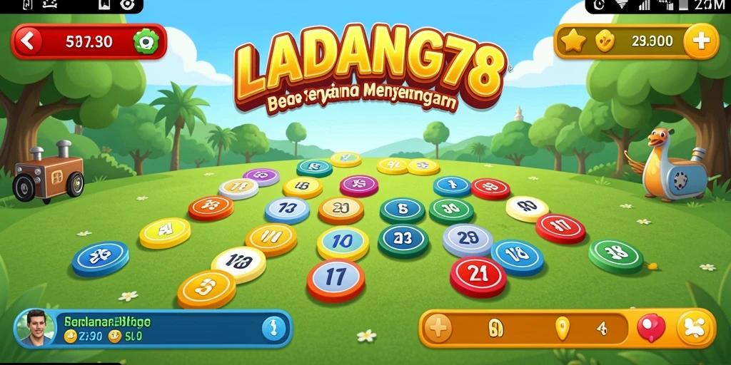 Tampilan menarik dari gameplay Bingo di LADANG78.