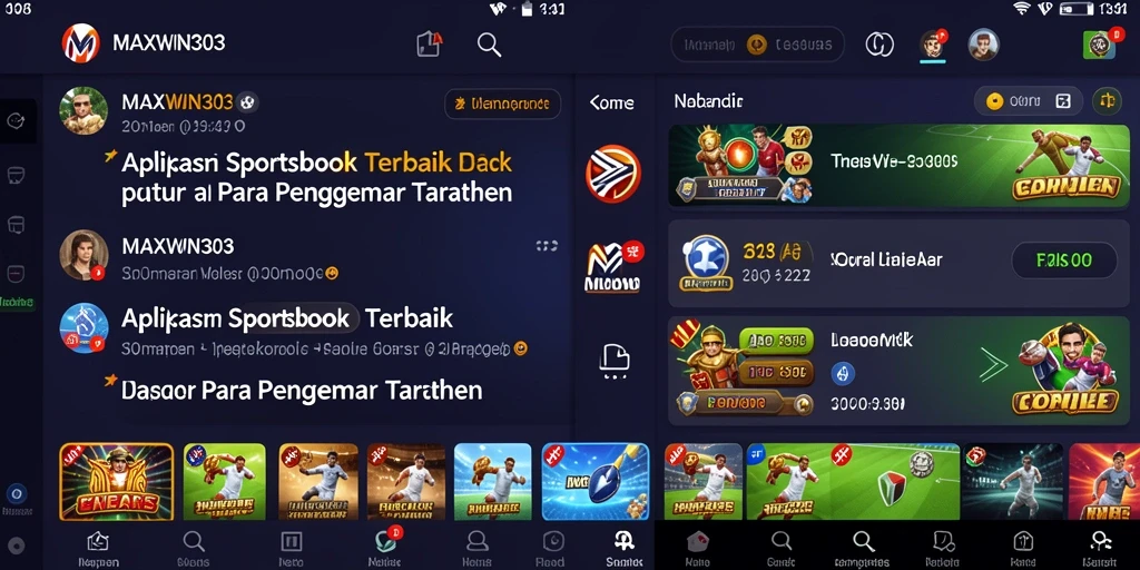 Tampilan antarmuka aplikasi MAXWIN303 yang menarik saat melakukan taruhan.