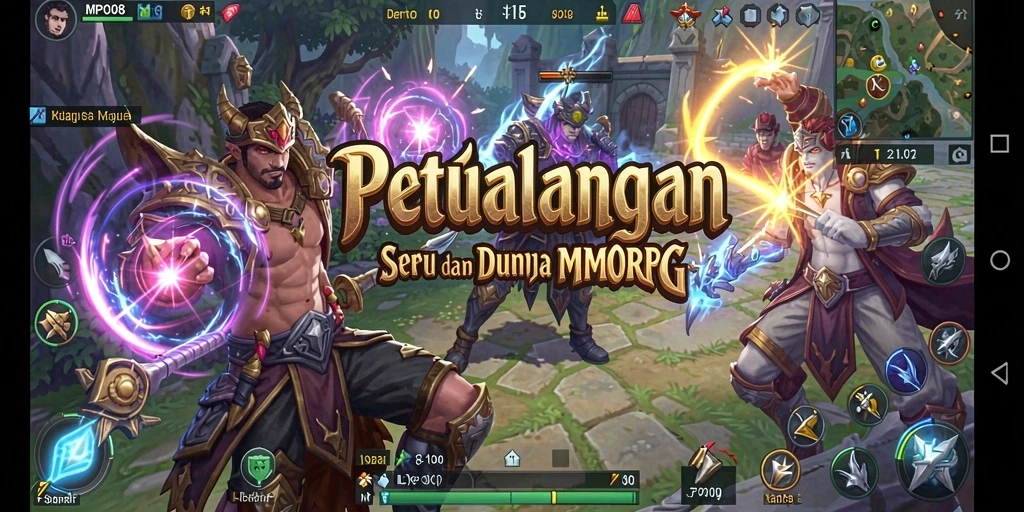 Tampilan gameplay MPO08 yang menakjubkan dalam dunia MMORPG.