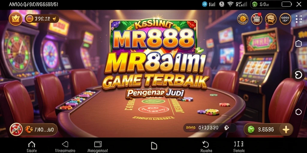 Screenshot permainan MR888 menampilkan grafis Kasino yang menarik.