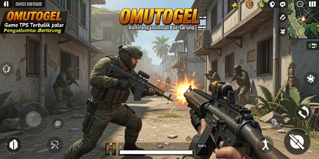 Gameplay TPS seru dalam OMUTOGEL dengan aksi menegangkan.