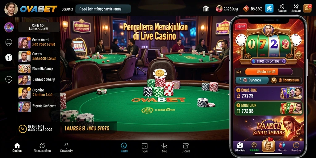 Tampilan gameplay Live Casino yang memikat dan interaktif.