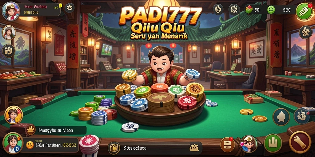 Screenshot gameplay PADI777 menampilkan pengalaman QiuQiu yang seru.