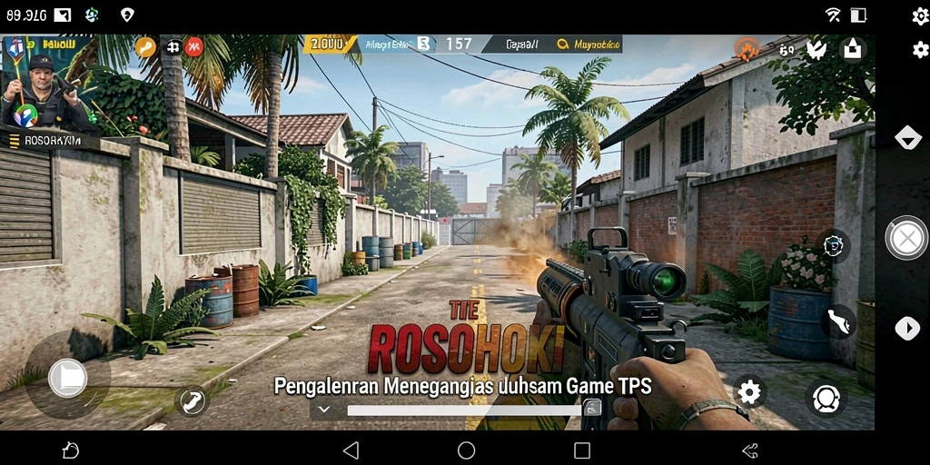Tampilan gameplay menarik dari ROSOHOKI yang intens dan penuh aksi.