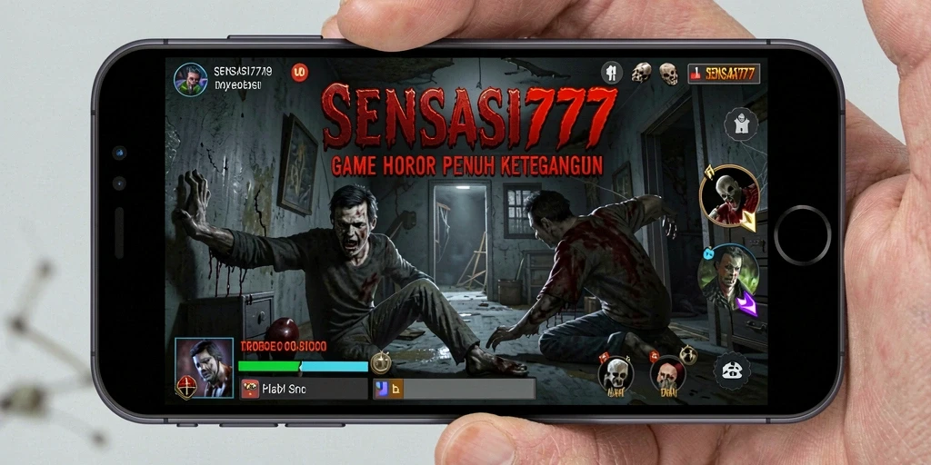 Screenshot gameplay SENSASI777 menampilkan momen mencekam saat karakter terjebak di kegelapan.
